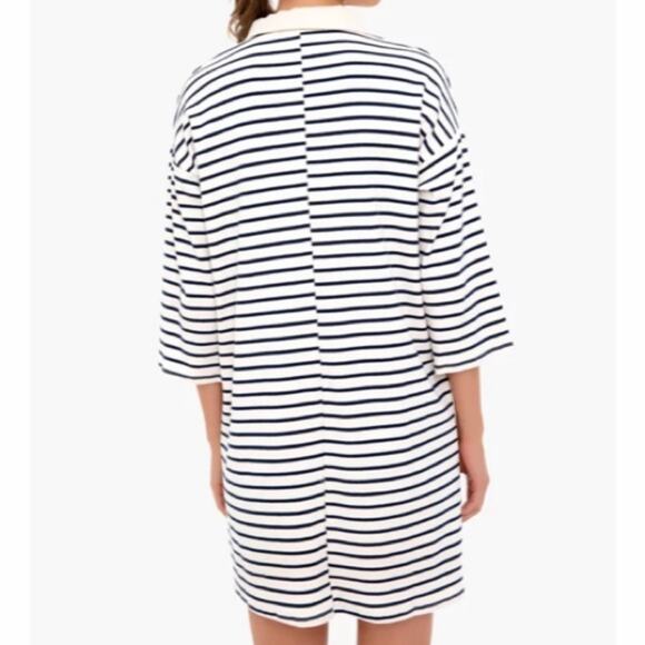 Tuckernuck Navy Stripe Ashton Knit Polo Mini Shift Dress size XS - Picture 3 of 16